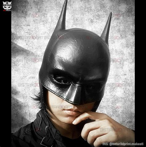 Batman Mask Robert Pattinson The Batman 2022 Dc Comic 3d Print Model Batman Mask