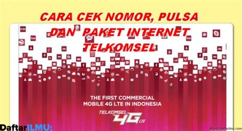 Cara Cek Nomor Pulsa Dan Kuota Telkomsel