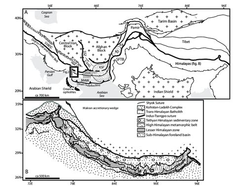 A Simplified Tectonic Map Of The Potential Source Terranes