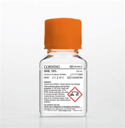 Corning Sds Sodium Dodecyl Sulfate 10 Life Science Production