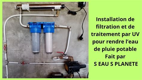 Installation D Une Filtration Et Traitement Par Uv Pour Eau De Pluie