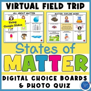 States Of Matter Virtual Field Trip Solid Liquid Gas Digital Resource