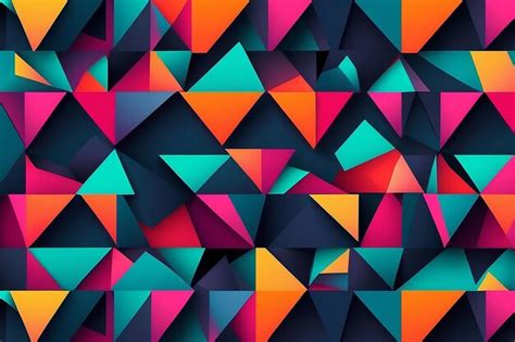 Premium Photo Colorful Geometric Background Minimal Cover Template