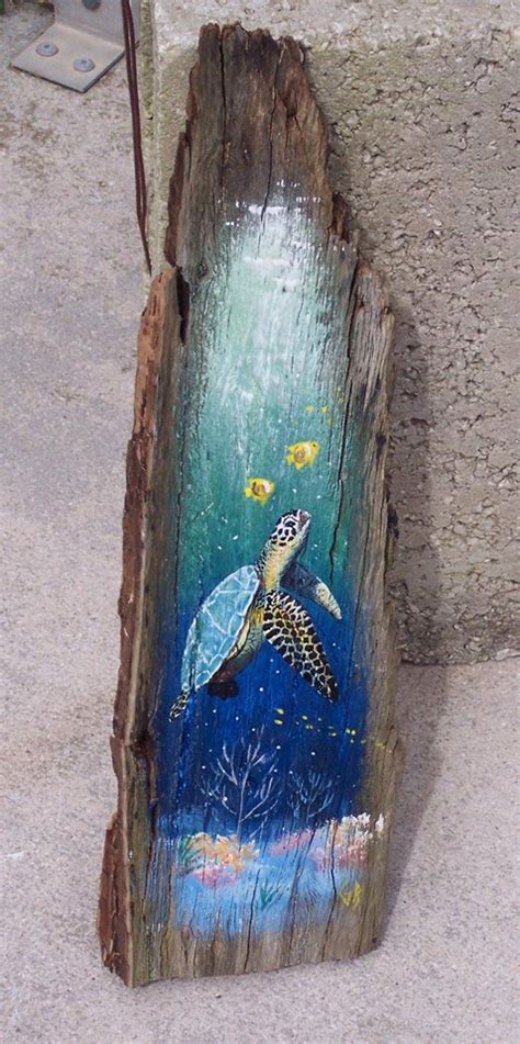 Original Paintings On Driftwood