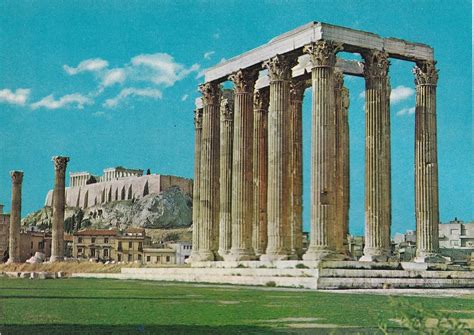 Ath Nes Gr Ce Ath Nes Le Temple De Zeus Olympien Carte Postale