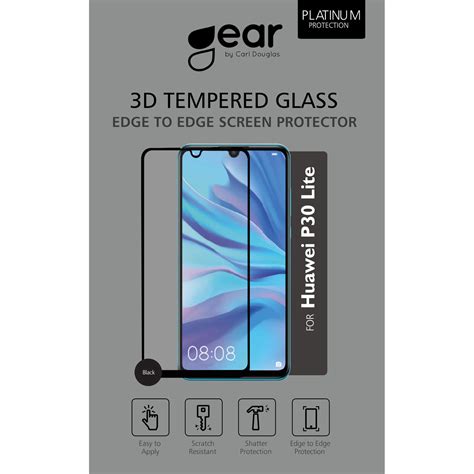 GEAR Herdet Glass 3D Full Cover Svart Huawei P30 Lite Elkjøp