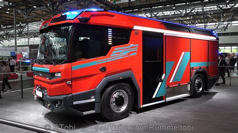 Interschutz 2022 Germany Rosenbauer RT Electric Fire Engine Walk