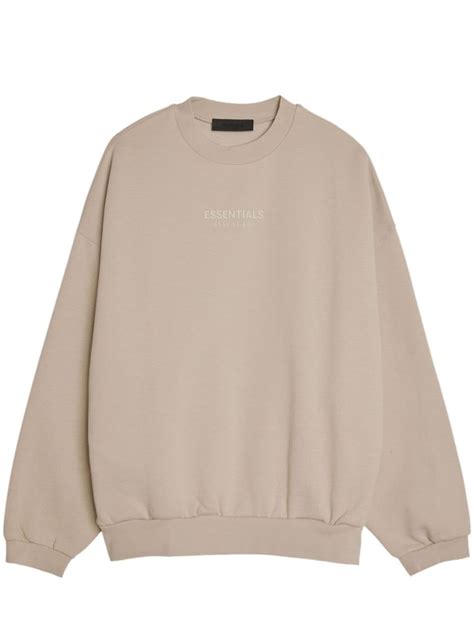 Fear Of God Essentials Crew Neck Cotton Sweatshirt Farfetch