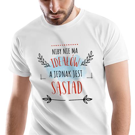 T Shirt M Ski Dla S Siada Koszulka M Prezent Z Nadrukiem Ze Zdj Ciem