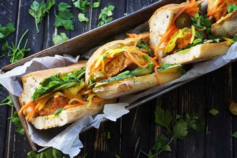 Tofu Banh Mi (Vietnamese Tofu Sandwich - Banh Mi Chay)