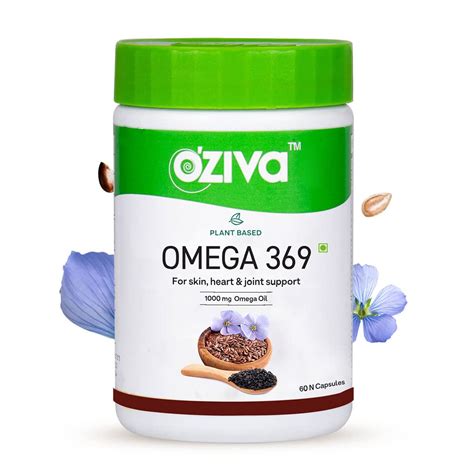 Buy Oziva Based Omega 3 6 9 Multi Supplement For Men And Women 1000 Mg