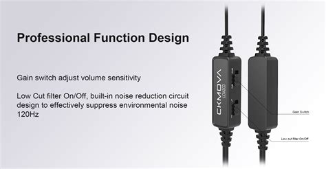 CKMOVA LCM6LD Lavalier Omnidirectional Condenser Microphone KONG KEI