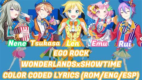 Ego Rock Color Coded Lyrics Rom Eng Esp Wonderlandsxshowtime Youtube