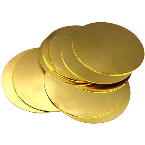 H62 Brass Disc Brass Gasket Pure Copper Round Plate Brass Parts Cutting