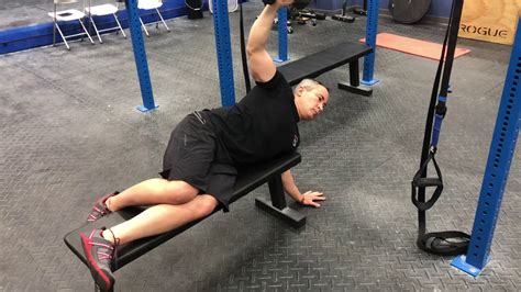 Bent Over Rear Delt Fly Head On Bench Video Exercise Guide Tips