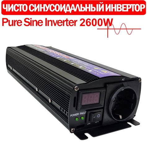 Pure Sine Wave Inverter 1000W 2000W 2600W Power DC 12V 24V To AC 110