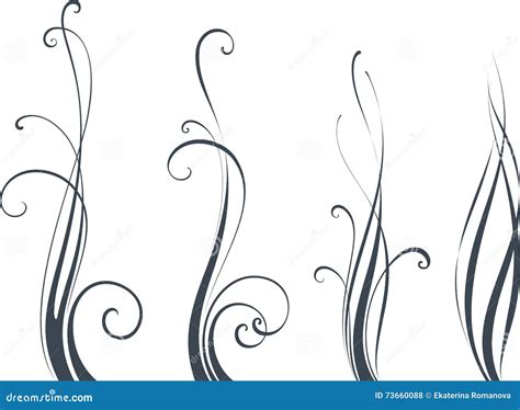 Vertical Scroll Design stock vector. Illustration of invitation - 73660088