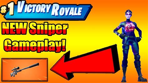 New Suppressed Sniper Rifle Gameplay Fortnite Battle Royale Youtube