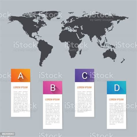 World Map Pointer Marks Icon Flat Web Sign Symbol Logo Label Stock