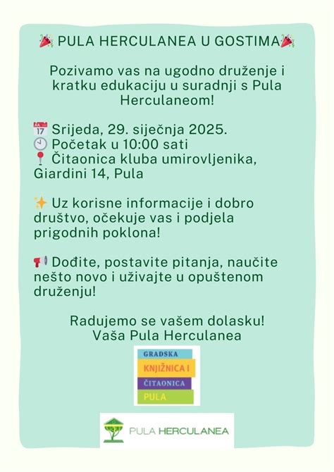 Prezentacija Srednjo Kolske Razmjene U Sad U Grad Pula