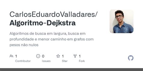 GitHub CarlosEduardoValladares Algoritmo Dejkstra Algoritmos De