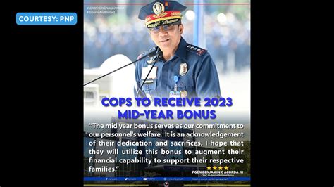 Mid Year Bonus Ng Mga Pulis Matatanggap Na Simula Ngayong Araw News Flash