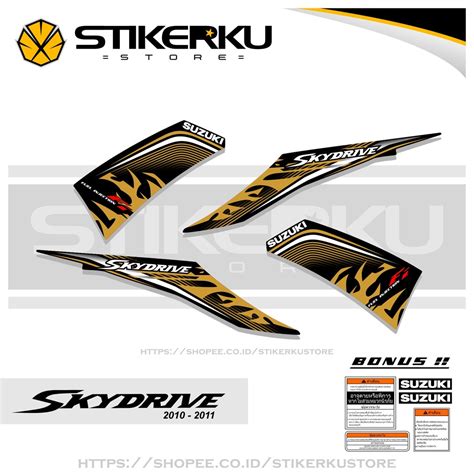 Striping Sticker Stock Decal Stiker Variasi Suzuki Skydrive Thailand