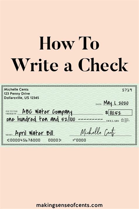 How To Write A Check Step By Step Guide To Fill Out A Check