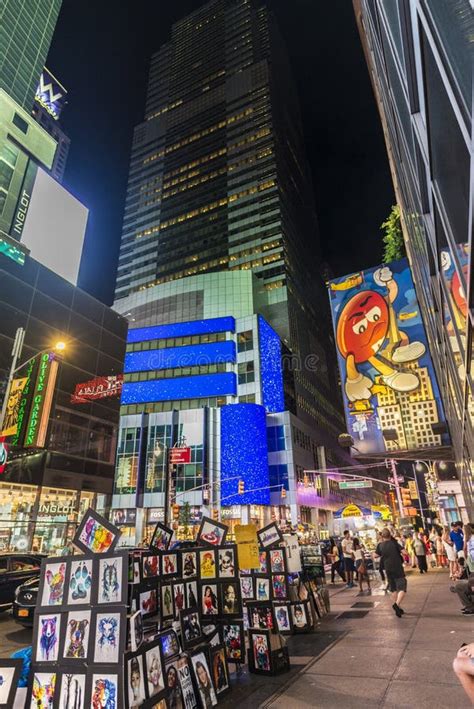 Times Square At Night In New York City Usa Editorial Photography