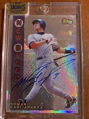 Nomar GARCIAPARRA 2016 Topps Archives Signature Edition On Card AUTO 1