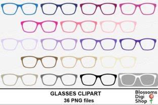 Glasses Sticker Clipart Graphic By BlossomsDigiShop Creative Fabrica