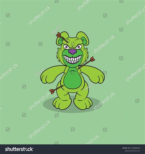 Horror Bear Doll Cartoon Commercial Use Stock Vector Royalty Free 2146806693 Shutterstock