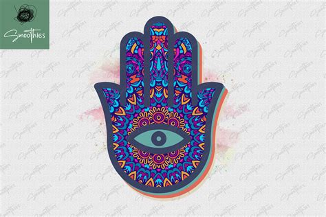 Hamsa Mandala Yoga Hand Of Fatima Symbol By Zemira Thehungryjpeg