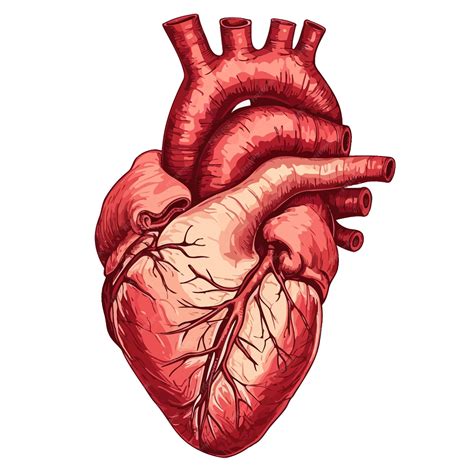 Anatomíadelcorazónhumanoilustraciónvectorial Vector Premium