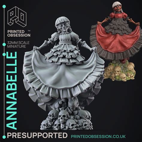 Anabelle 3d Printable Ttrpg Presupported 32mm Scale 3d Model 3d