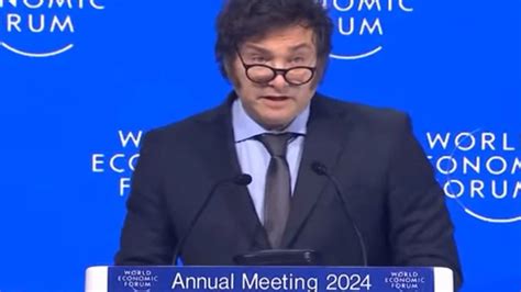 Javier Milei en el Foro de Davos así fue la primera gran exposición