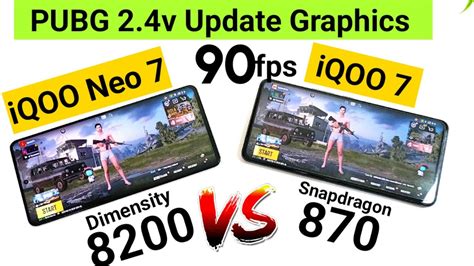 Iqoo Neo 7 Vs Iqoo 7 Pubg 90fps Graphics Settings Comparison After Update 🔥🔥🔥 Youtube