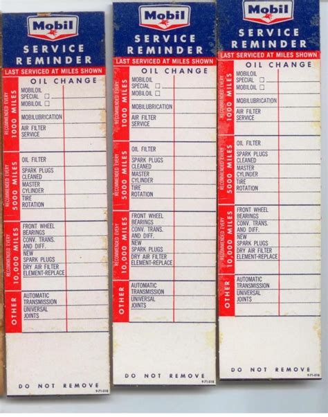 35 VINTAGE 1960s MOBIL OIL CHANGE DECALS, PEGASUS | #1749050395