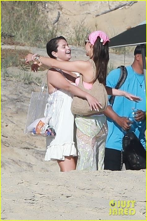 Selena Gomez And Bff Nicola Peltz Share Big Hug During Beach Day In Cabo