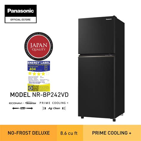 Panasonic Nr Bp Vd Cu Ft Two Door Top Freezer Deluxe No Frost