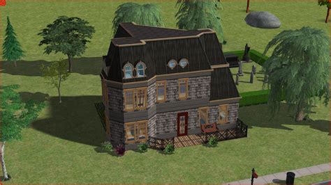 Mod The Sims - The Sims 1 Goth House for TS2