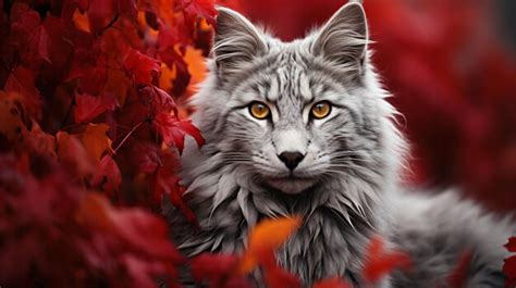 Premium Ai Image Enchanting Siberian Forest Cats Captivating