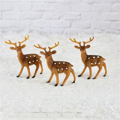 Miniature Deer Reindeerchristmas Miniaturesdollhouse Christmas