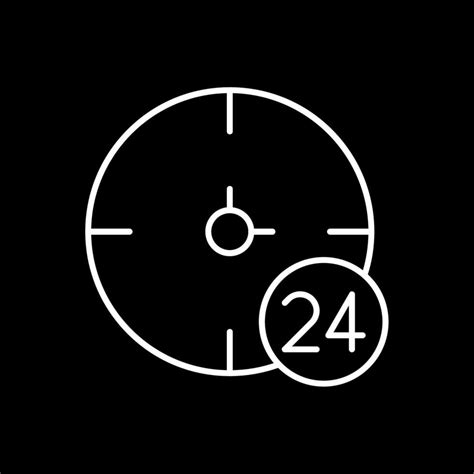 Icono De L Nea Invertida De Horas Vector En Vecteezy