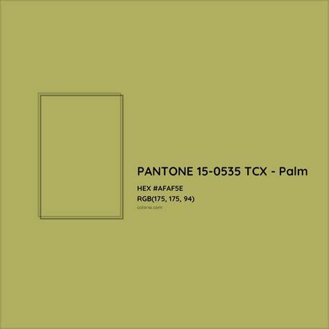 PANTONE 15 0535 TCX Palm Complementary Or Opposite Color Name And