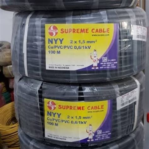 Jual Kabel Supreme Nyy X Meter X M Outdoor Hitam Tanam