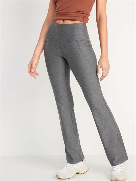 High Waisted PowerSoft Slim Flare Pants For Women Old Navy