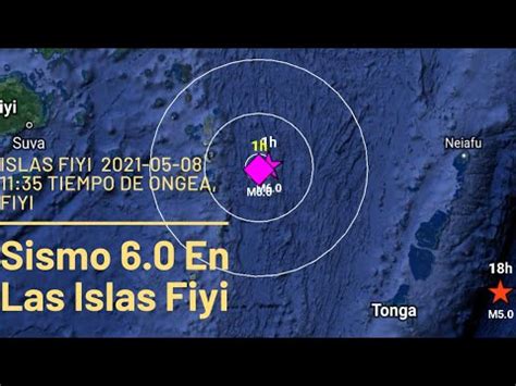 Animaci N Ondas S Smicas Durante El Sismo De M En Las Islas Fiyi