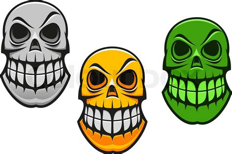 Monster Skull Stock Vector Colourbox