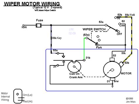 4 Wire Wiper Motor Wiring Diagram